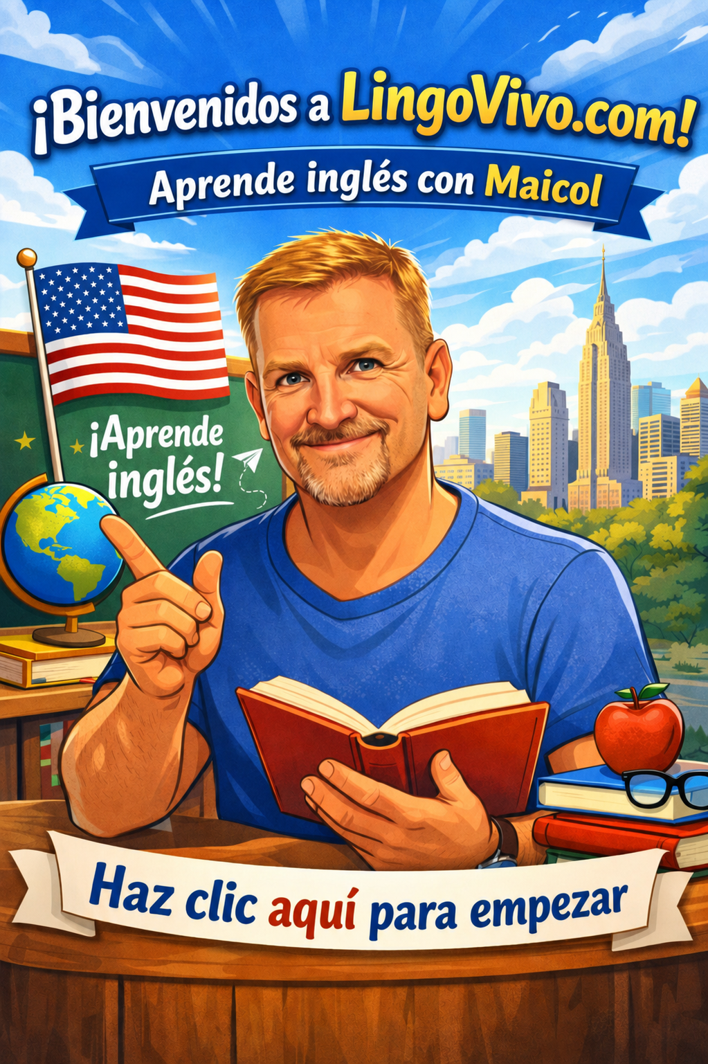 Inglés Magnético práctica de frases ancla con apoyo de LingoVivo